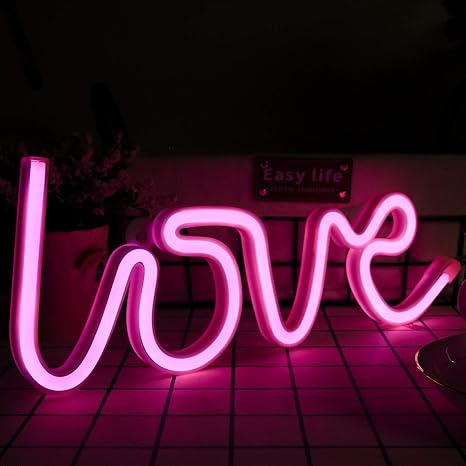 love neon sign battery operated or usb powered led neon light for party home decoration lamp table wall decoration light mother s day gift and