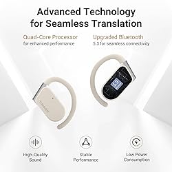 ANFIER M9 Language Translator Earbuds Open-Ear