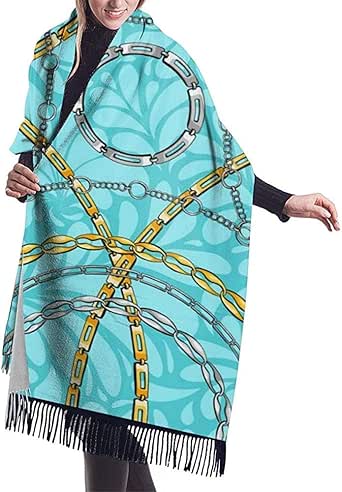 Elaine-Shop Cadenas grandes de bufanda en damasco Flat Seamless Pattern