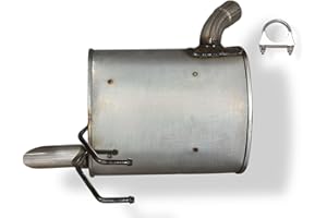 Stainless Steel Direct Fit Exhaust Muffler Compatible with Honda Civic 2.0L NON-TURBO 2016 To 2021