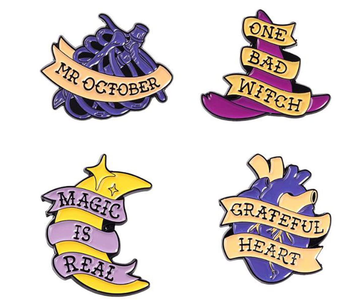 Moon Letter Lapel Pins Heart Enamel Badges Brooches Vintage Brooch Jewelry Accessories Decoration Pin For Backpack Badge Clothing