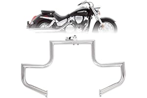 Kinglemc Engine Guard Highway Freeway Crash Bar for Honda VTX 1300 R S C Models 1300R 1300C 1300S (Silver)