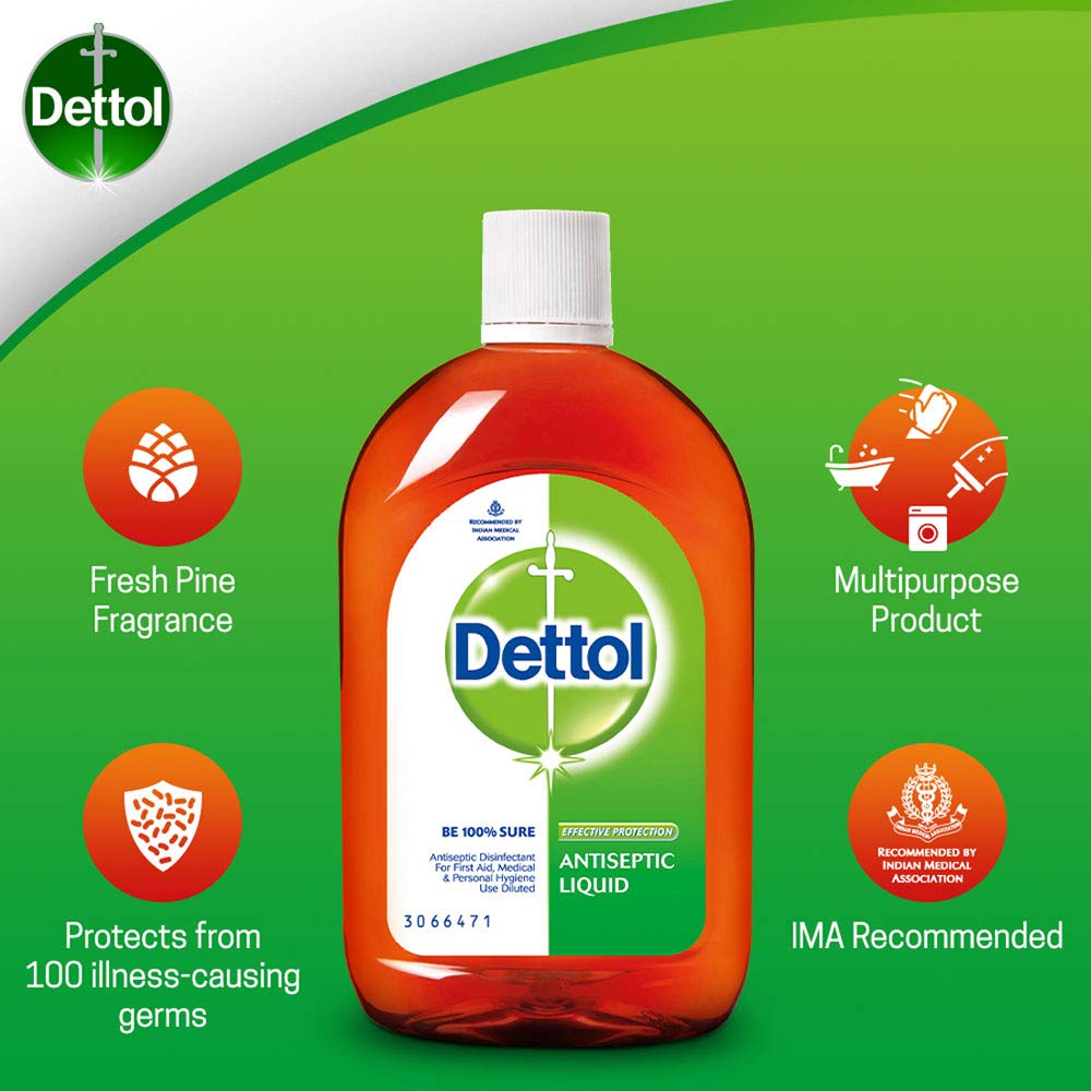 Dettol Antiseptic Disinfectant liquid for First aid, Surface Cleaning
