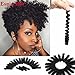 3 Packs Eunice Hair Synthetic Toni Curl Crochet Braids Short Kanekalon Braiding Hair Spiral Curls Jamaican Bouncy Twist Hair Extensions 20 Strands/Pack(10 inch toni, black)