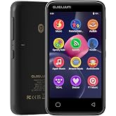MP3 Player with Bluetooth and WiFi, Spotify Compatible, Music Player 96GB | Streaming Music, Audible Support, Android 14 System, 4" Touchscreen, Family Friendly, Parental Controls, Black Gold