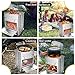 XUYIDAN Camp Stove, Picnic BBQ Cooker, Potable Folding Stainless Steel Backpacking Stove for Outdoor Indoor Garden Backyard Cooking Camping Hiking Beach Picnics Tailgating with Handle Bag
