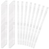 ZEAYEA 100 Pcs Glue Strips with Mesh Backing, 12 mm