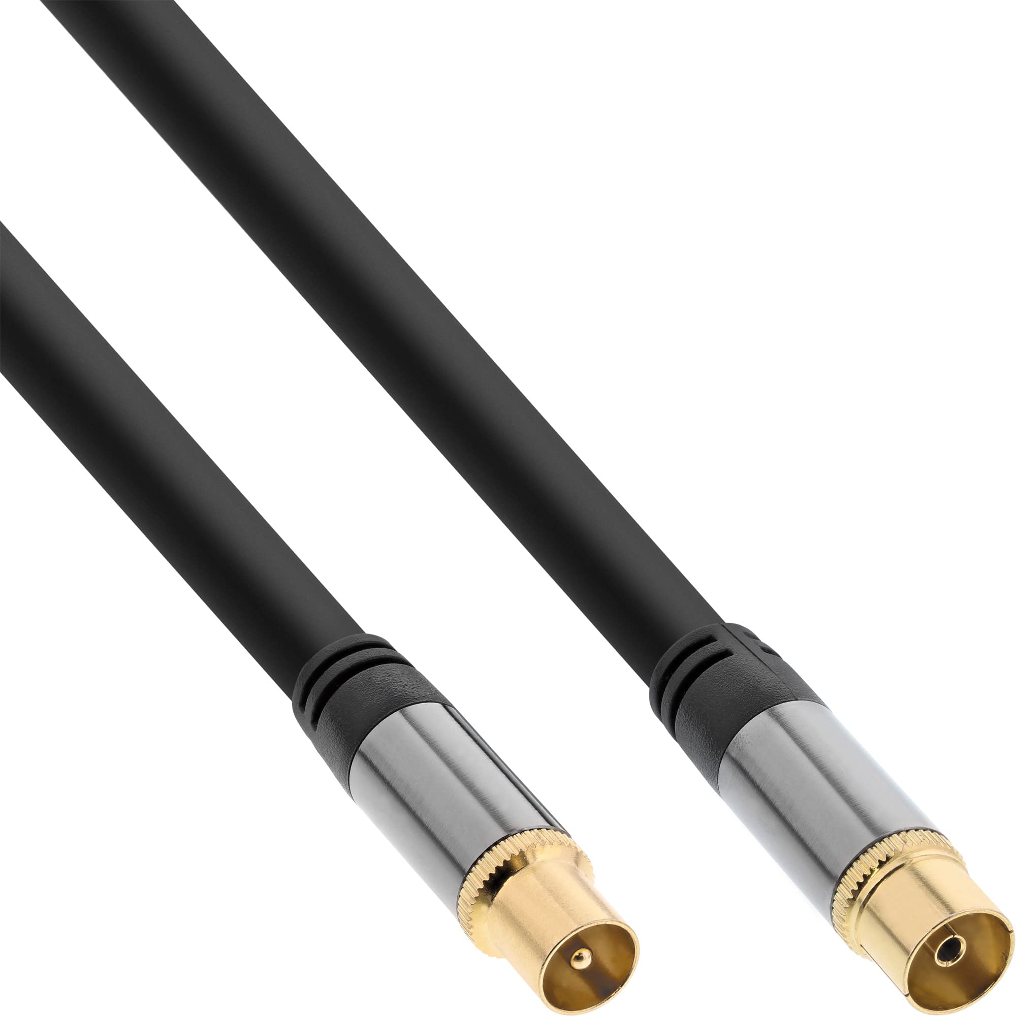 InLine 69202p – COAXIAL CABLE, COAXIAL (IEC IEC Cable 2 m IEC IEC BLACK, GOLD, GRAY, GOLD, Straight, Straight, 2 M)