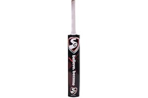 SG Thunder Plus Bat Kashmir Willow Hard Pressed Shaped for Superb Stroke Cricket Bat (Leather Ball) No.4