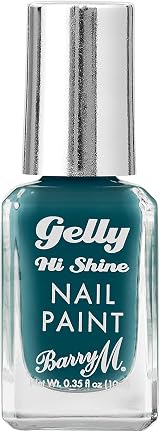 Barry M Gelly Nail Paint Ocean Blue Huckleberry Nail Polish Gel finish