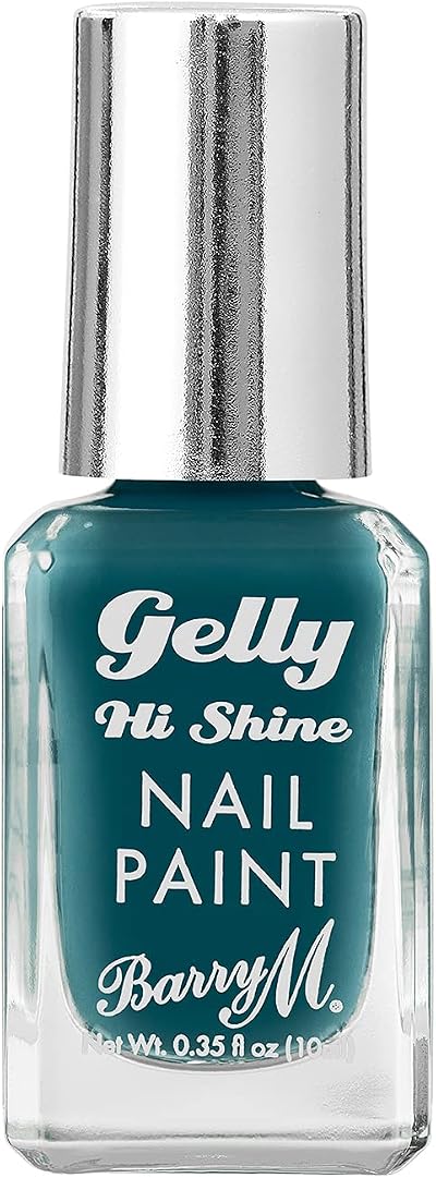 Barry M Gelly Nail Paint Ocean Blue Huckleberry Nail Polish Gel finish