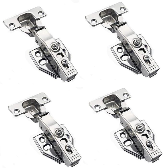 HFBlins 2 pares de bisagras de gabinete de cocina para armazón de cara