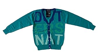 OUTFITTERS NATION Strickjacke Cardigan Try in grün/dunkelblau