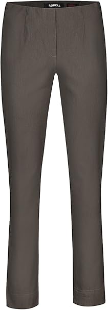 Robell Bella Women's Slim Fit Stretch Trousers Winter Collection 2015/16 - Brown - W50: Amazon 