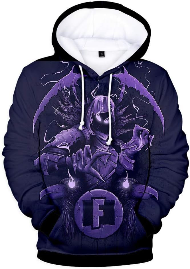 FulMin 3D Digital New Print Hooded Autumn and Winter Sweater