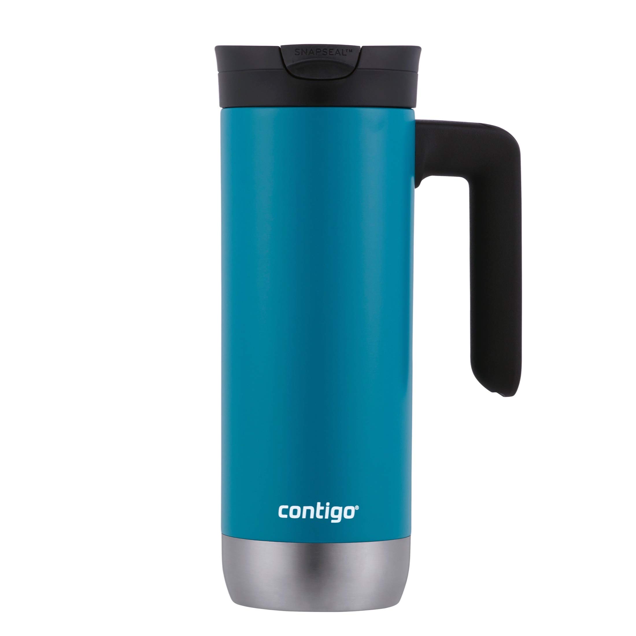 Photo 1 of Contigo Superior 2.0 Stainless Steel Travel Mug with Handle Leak-Proof Lid Double-Wall Insulation for Hot & Cold Beverages, 20oz, Juniper, Ideal for Commuting and Travel