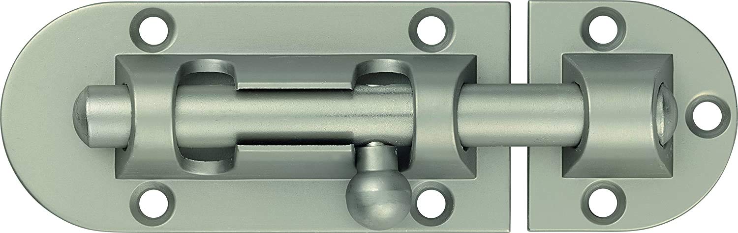 ABUS 59683 Silver Door Bolt, silver, 59685