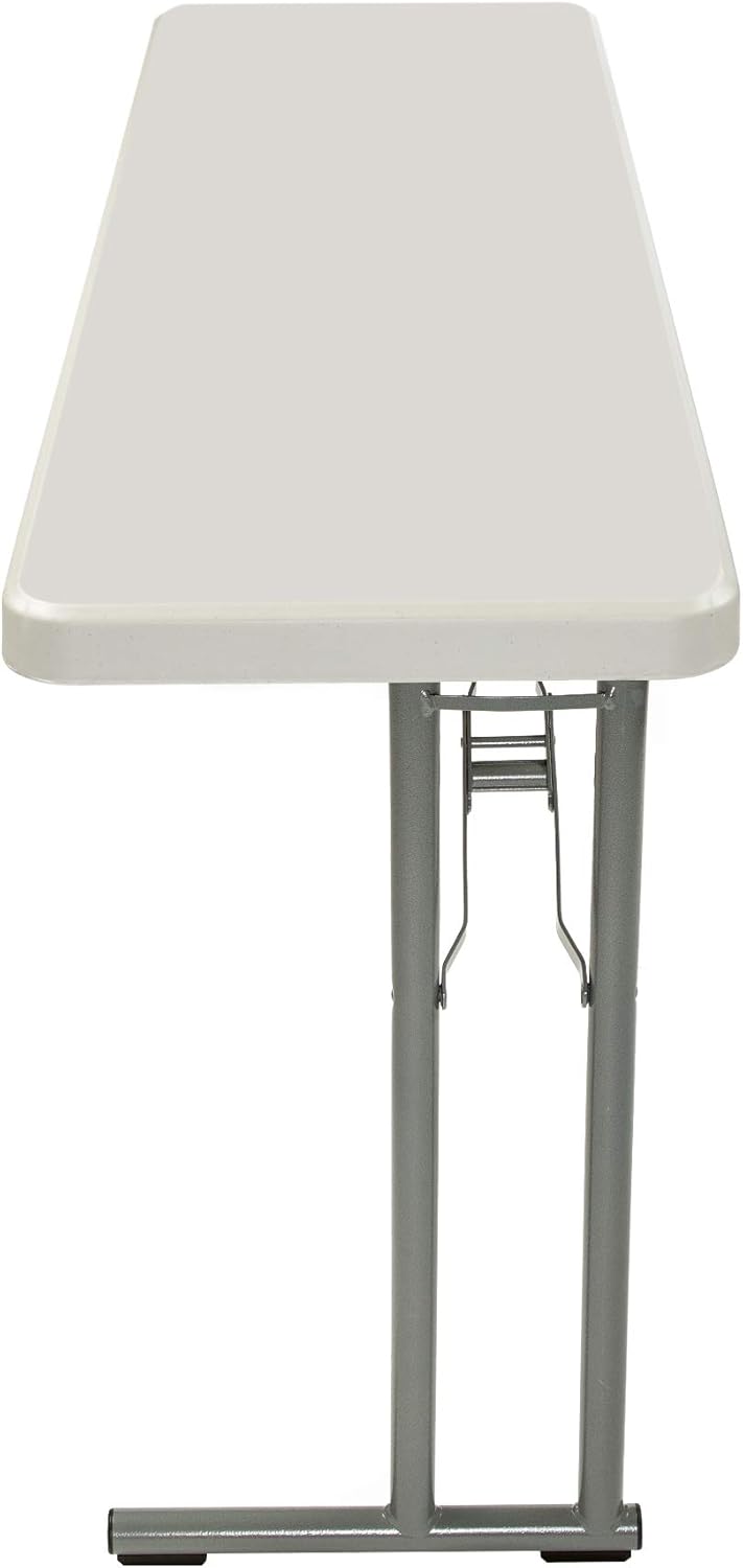 OEF Furnishings 5 Foot Heavy Duty Seminar Folding Table, 18" x 60", Light Grey: Industrial & Scientific