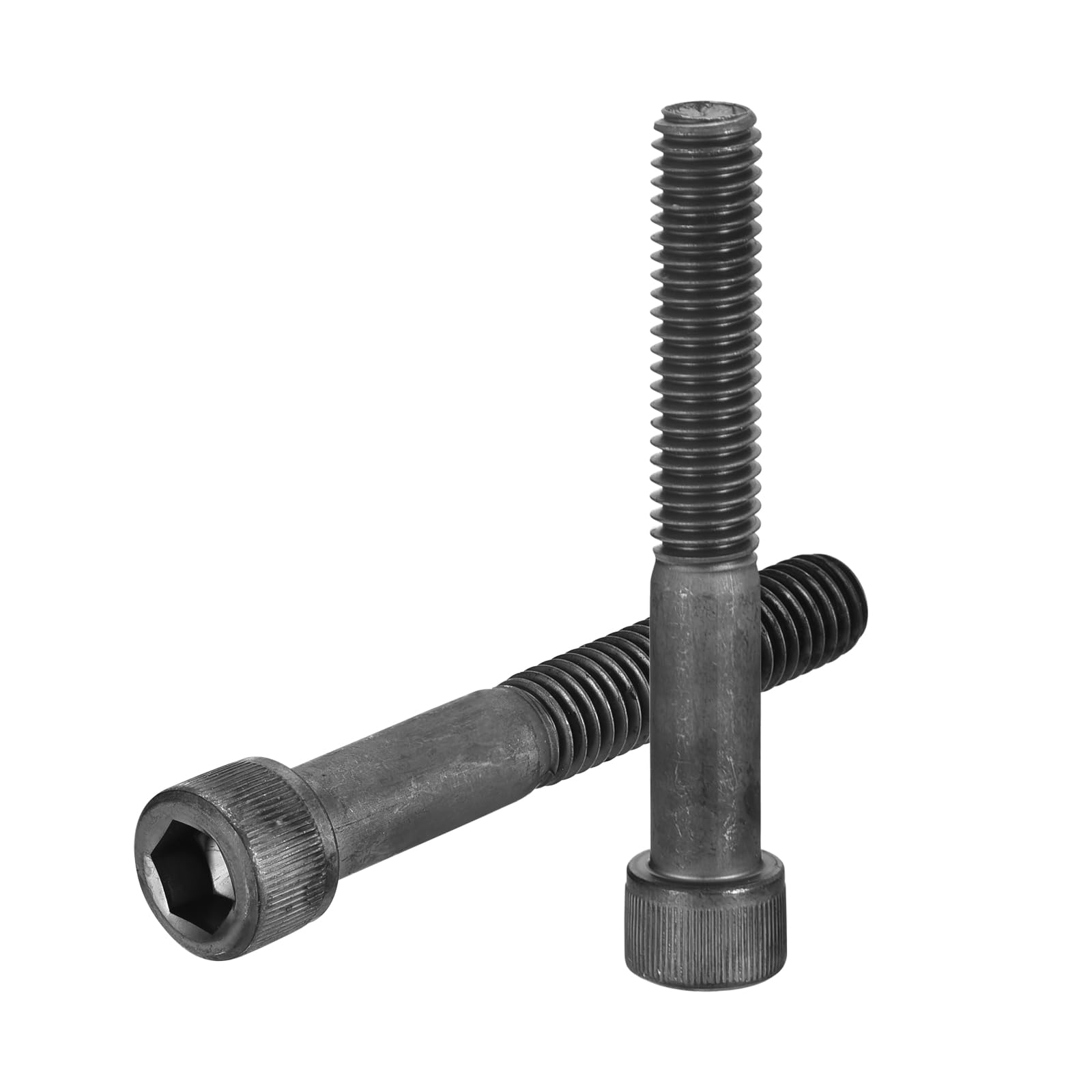 uxcell Hex Socket Bolts (3/8"-16x2-1/2"), Grade 12.9 Carbon Steel Hex Socket Drive Screws, Black, 10 Pcs — image 1