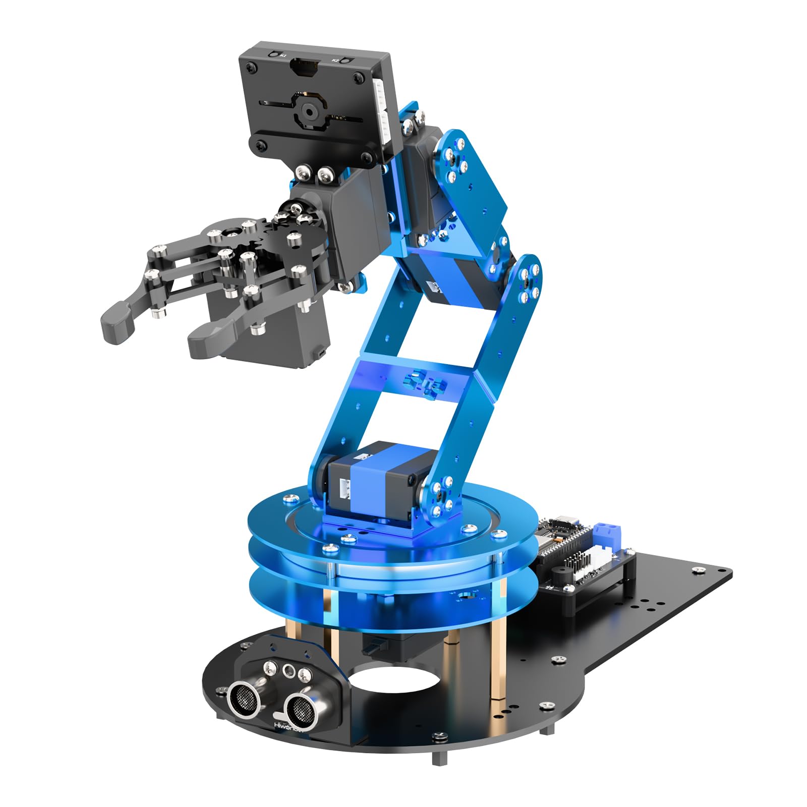 Photo 1 of Robotic Arm for Arduino AI Vision & Voice Interaction 6DOF Serial Bus Servo Smart Robot Arm, STEM Project Educational Robot & Engineering Kits, Science/Coding/Programming Set, LeArm AI Advanced Kit