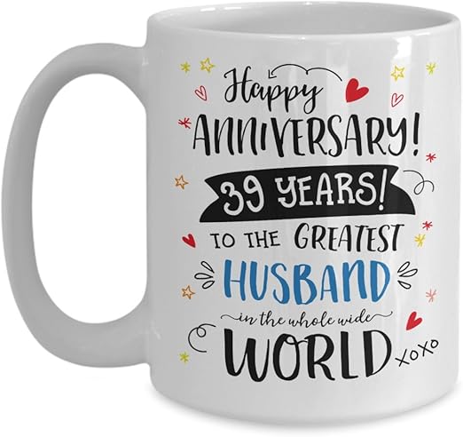 39th wedding anniversary gift for husband