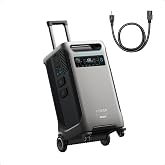Anker SOLIX F3800 Plus Portable Power Station, 3,840Wh, 3,200W Solar Input | 3,840Wh LiFePO4 Battery, Expandable to 53kWh, 3,200W Solar Input, 6,000W Solar Generator for Home, RVs, and Emergencies, UPS