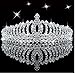 SudaTek Novelty Princess Tiara Sparkle Crystal Rhinestone Kid's Crown Birthday Glitter Tiara with Comb