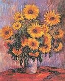 Claude Monet Sunflowers Wall Decor Art Print Poster