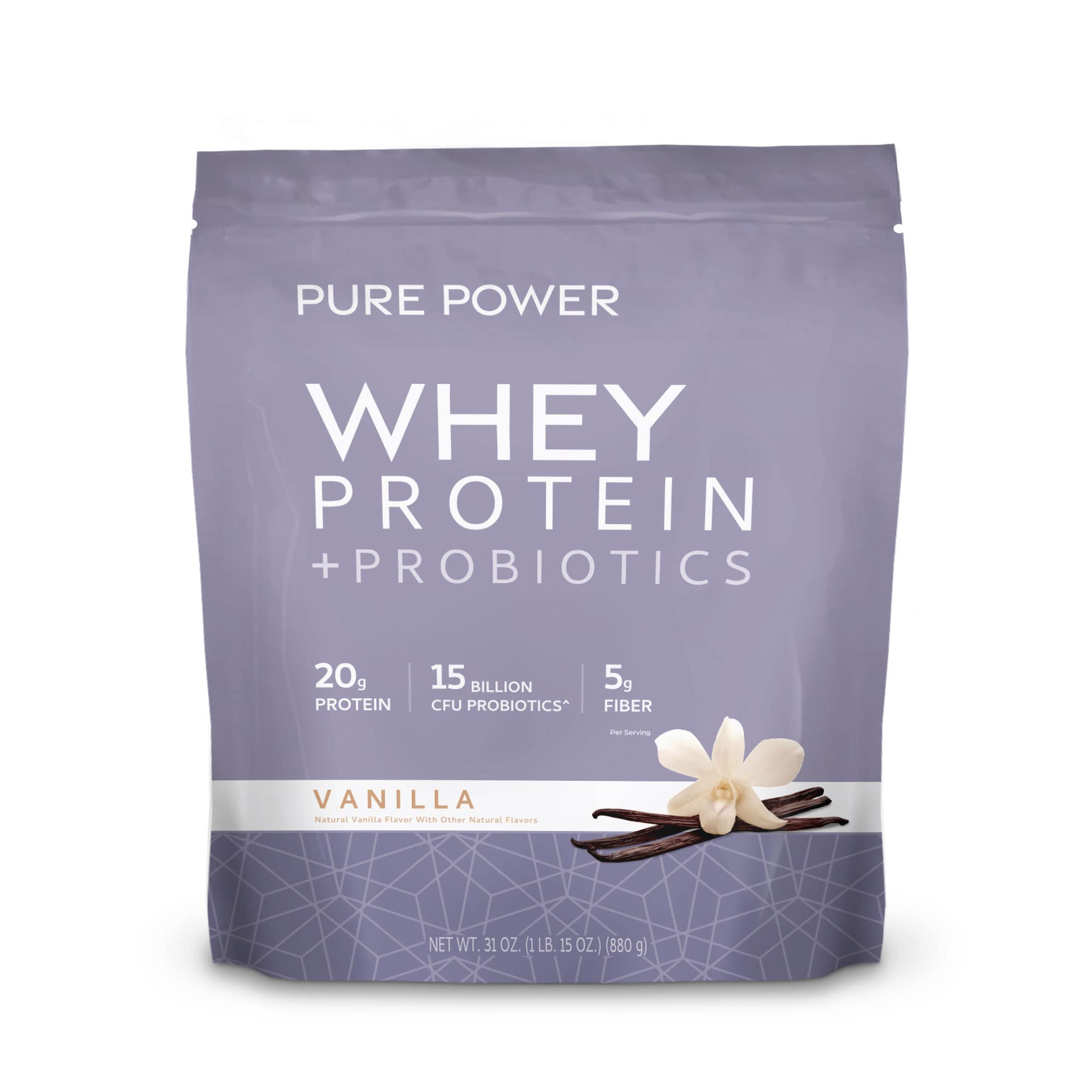 Pure Power Whey Protein + Probiotics (Vanilla)