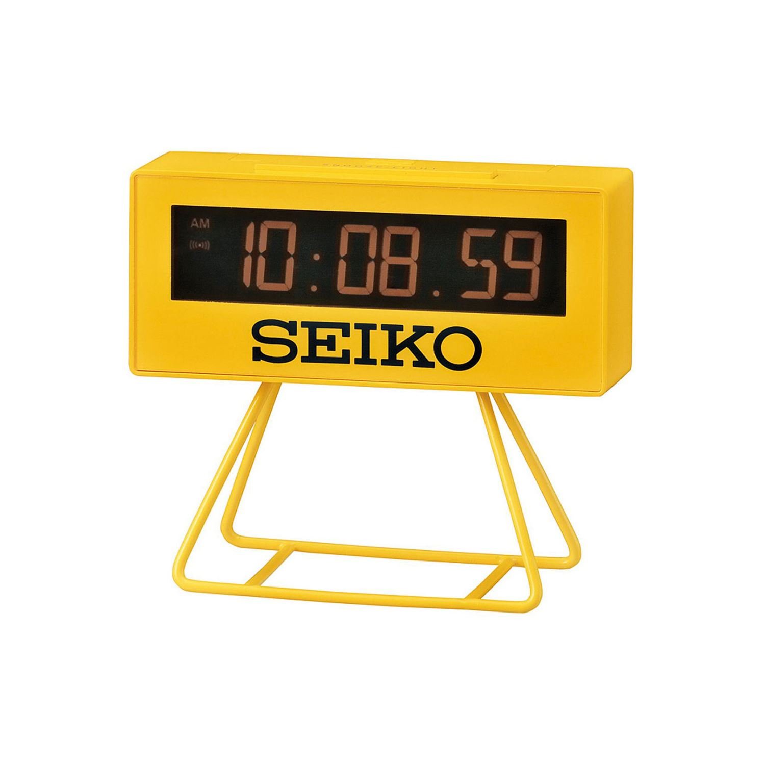 Seiko QHL062Y Countdown Style Sports Timing Clock, Yellow