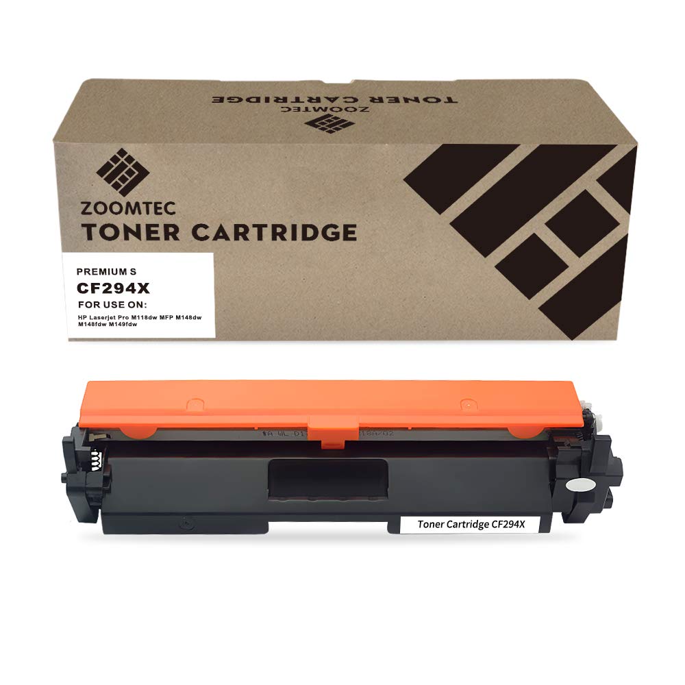 ZOOMTEC CF294X 94X Black Toner Cartridges Compatible for HP Laserjet Pro M118dw MFP M148dw M148fdw M149fdw Printer (With Chip, 1 Pack)