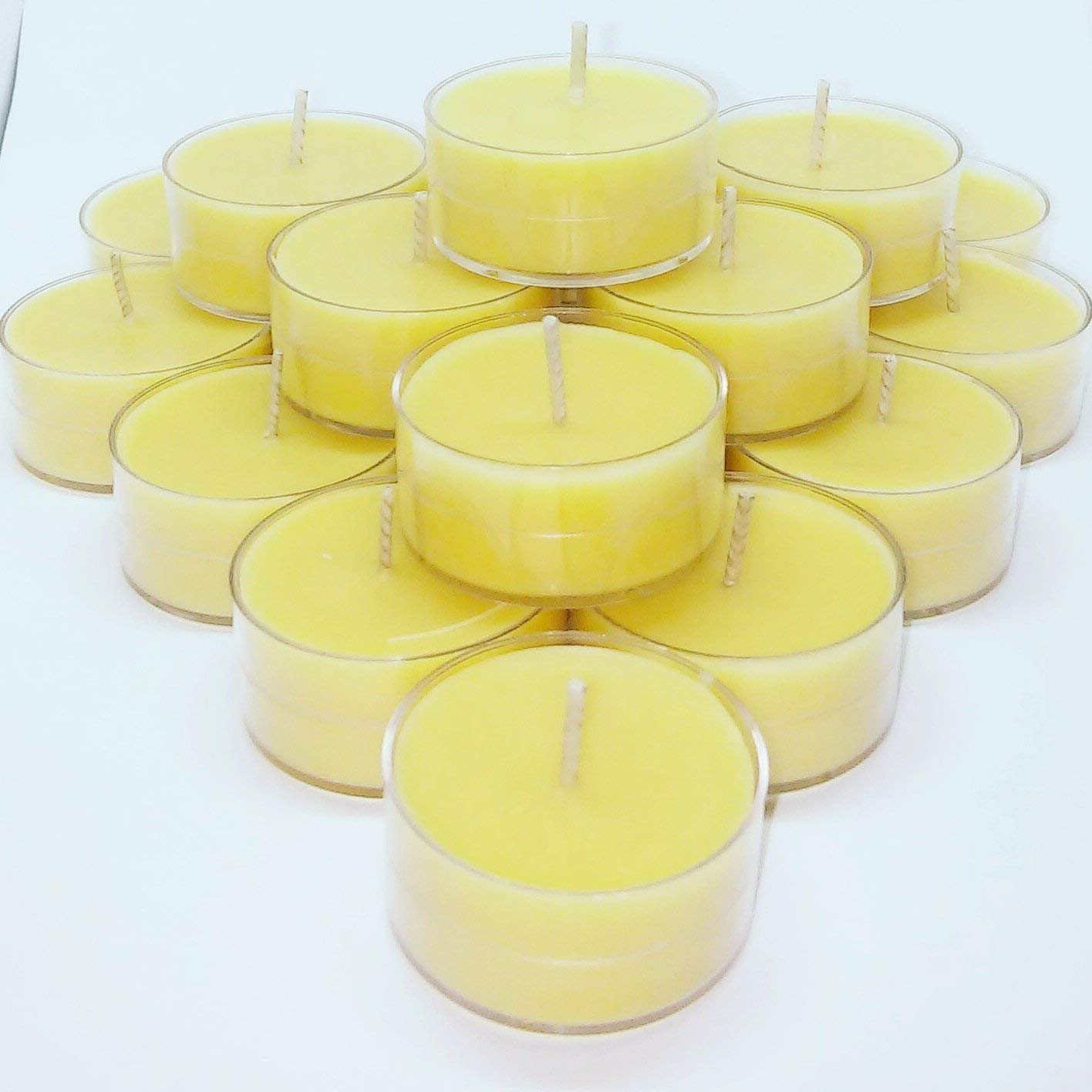 Pure Refined Beeswax Tea Light Candles Chemical Free