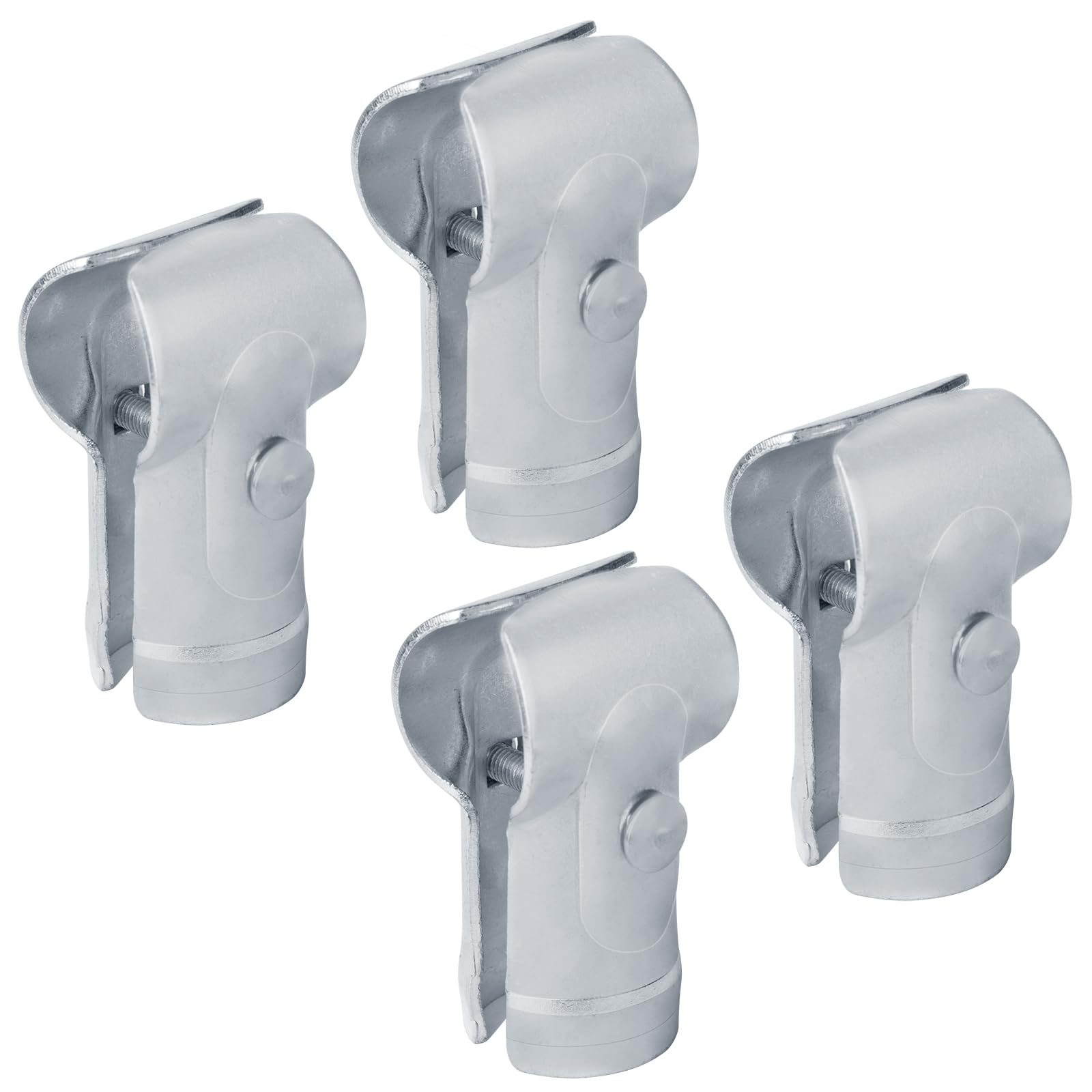 Photo 1 of OTTFF 4 Pack 2" (1-7/8" OD) End Rail Clamp T Pipe Clamps Connector, 2 Way Connector for Chain Link Fence, 5/32" Thick