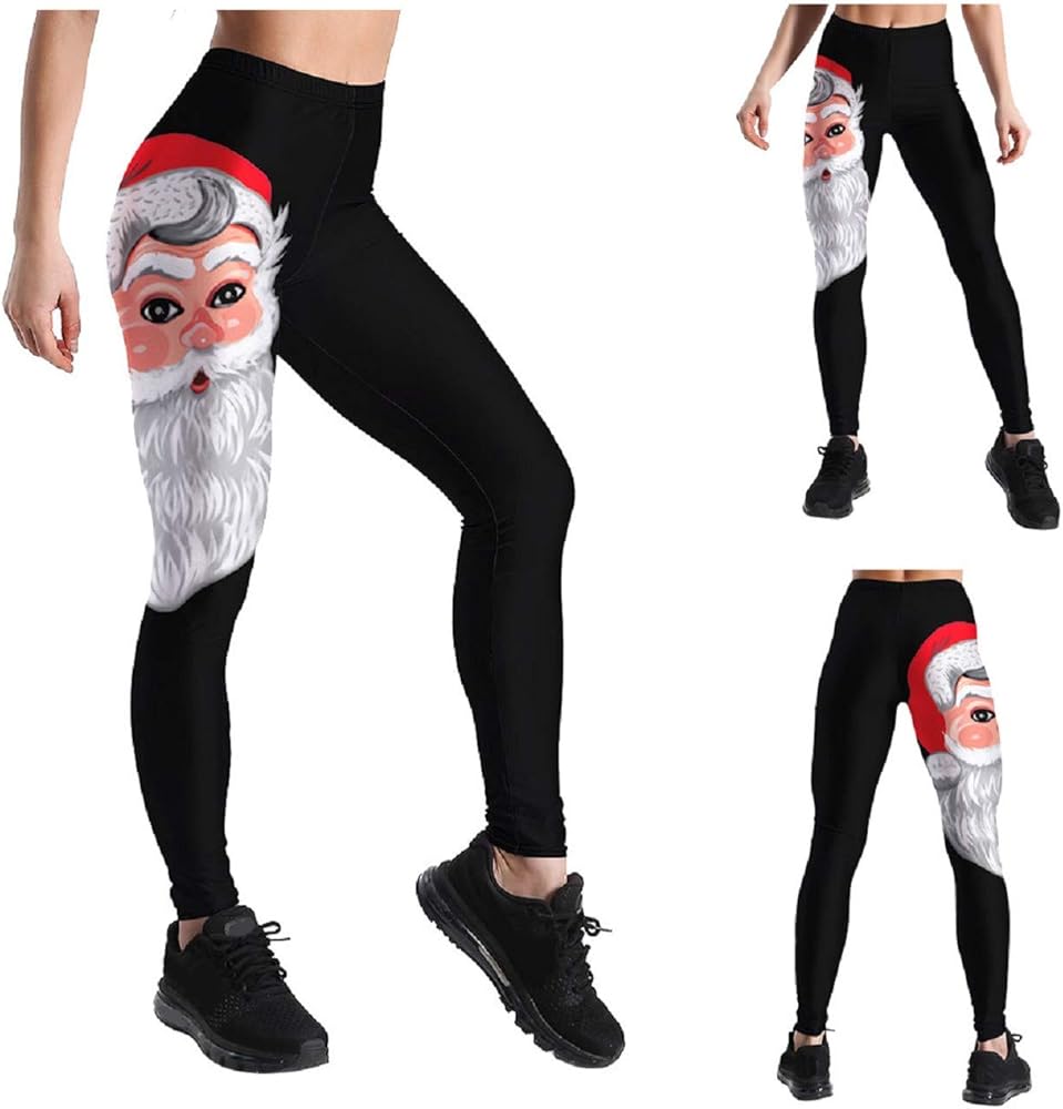 santa yoga pants