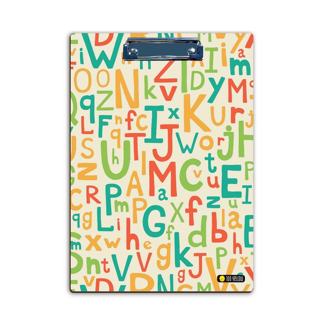 100yellow® Alphabet Printed Exam Clipboard,Exam Board Examination