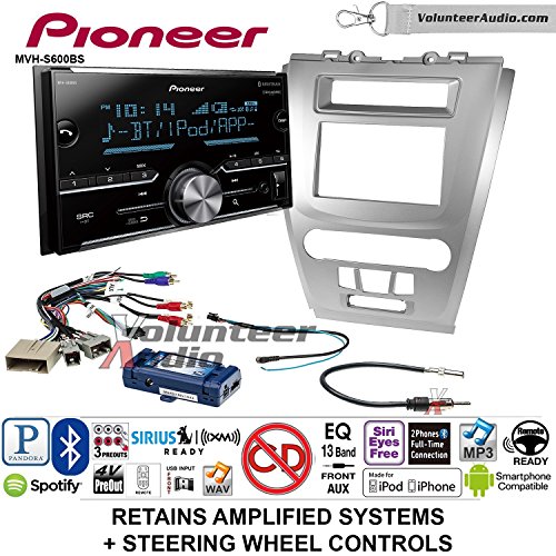 Buy Volunteer Audio Pioneer MVHS600BS Double Din Radio Install Kit with Bluetooth USB/AUX Fits