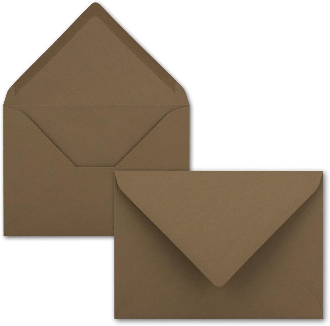 75x Quadratische Briefumschläge In Limette – 15,5x15,5 Cm, 110 G/m², Mit Nassklebung
