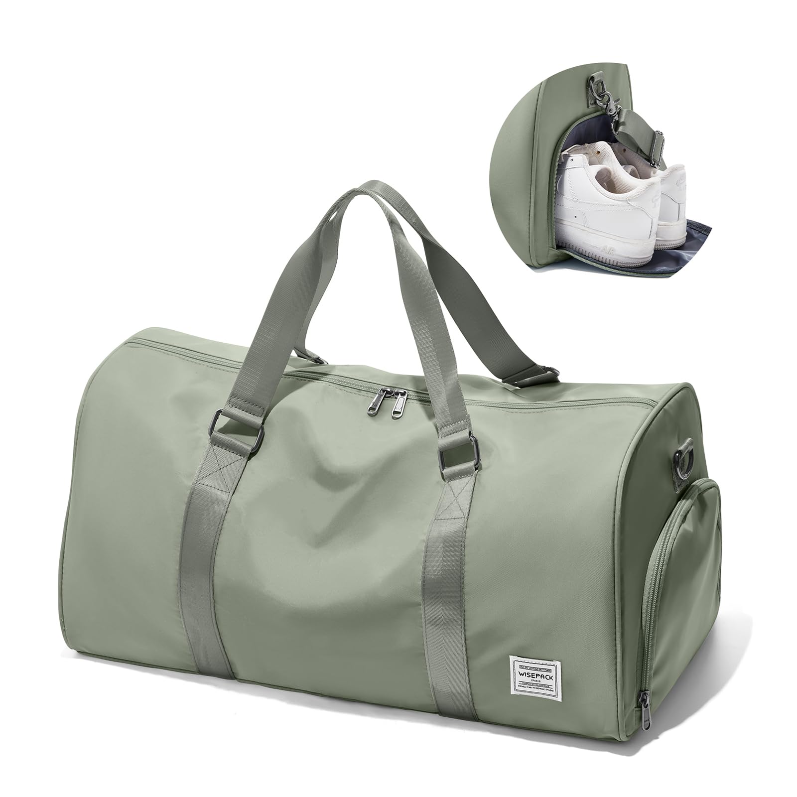 Gym Bag for Women Men with Shoe Compartment,Small Travel Duffle Bags ...