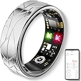 Jawploy Smart Ring Fitness Tracker Sleep Tracking Heart Rate Monitor Pedometer, Waterproof Activity Tracker Fitness Ring Step