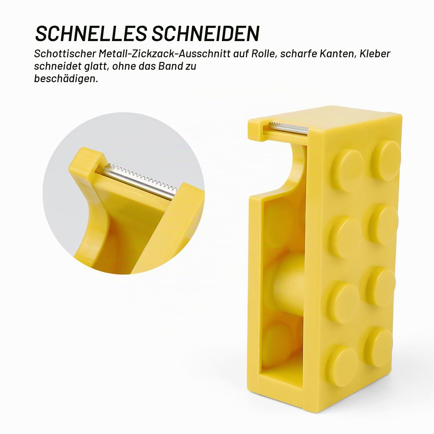 AMONENZ Klebebandspender, Gelb Tesafilm Abroller 5