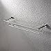 KES Large Towel Rack, Towel Shelf with Two Bar (29.37Inch Stainless Steel) Shower Organizer Modern Square Style Wall Mount Polished Finish, A2112S75