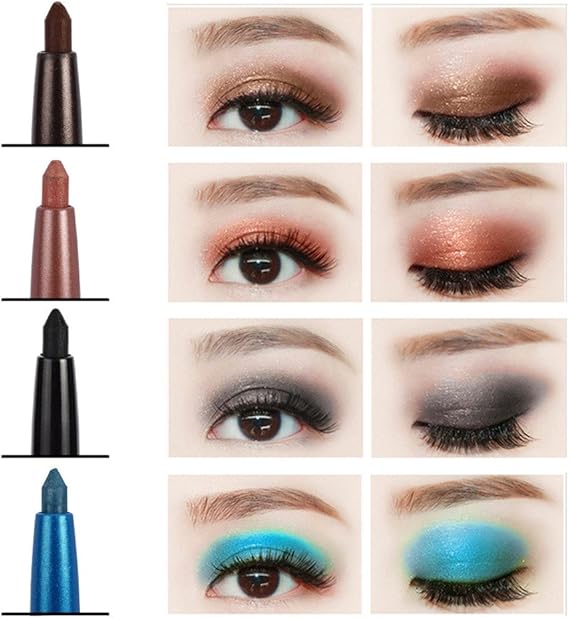 Amazon メイクアップ 化粧 アイシャドウ アイライナーペンシル リップペンシル 12色セット Dynwave アイライナー 通販