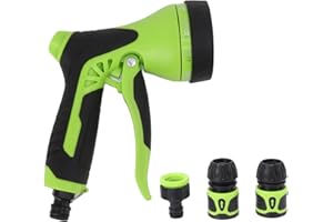 Garden Hose Nozzle Sprayer, 9 Modes Water Spray Nozzle for Watering Plants Lawn Washing Cars