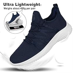Feethit Mens Slip On Running Shoes Breathable