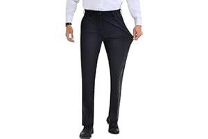 Lion Nardo Mens Stretch Dress Pants Slim Fit Dress Pants for Men Expandable Waist Dress Pant Casual Athletic Golf Pants