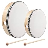 Nydotd 10 Inch & 8 Inch Hand Drum Kids Percussion