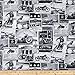 Timeless Treasures Vintage Motorcycles News Fabric
