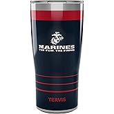 Tervis Traveler Marines The Few The Proud Triple Walled Insulated Tumbler Travel Cup Keeps Drinks Cold & Hot, 20oz, Stainless Steel
