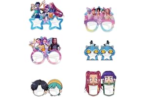 KiKiRico 12Pcs Demon Movie Hunters Party Set, Party Decorative Glasses, Cosplay Decorative Glasses, Suitable for Witch Hunter Group Birthday Parties, Children's Birthday Party Gifts