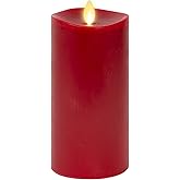 Luminara Flameless Flickering Melted Edge 3" x 6.5" Candle, Battery Operated & Timer Function, Remote Ready (Sold Separately)